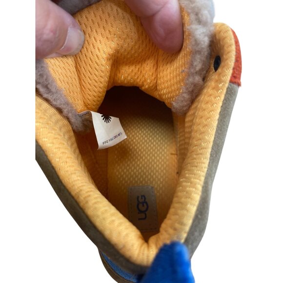Ugg Highland Hi Boys Colorblock Leather Ankle Boots Size 5 SKU 8409 - Picture 11 of 14